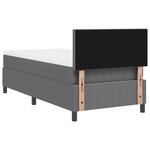 vidaXL Lit à ressorts avec matelas Gris clair 90x200 cm Velours côtelé