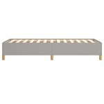 vidaXL Cadre de lit Gris clair 80x200 cm Tissu
