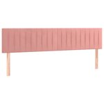 vidaXL Sommier à lattes de lit avec matelas rose 120x190 cm velours