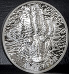 Pièce de monnaie en Argent 5 Dollars g 31.1 (1 oz) Millésime 2018 Bitemarks ALLIGATOR