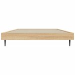 vidaXL Cadre de lit chêne sonoma 100x200 cm bois d'ingénierie
