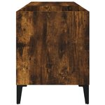 vidaXL Armoire à disques chêne fumé 84 5x38x48 cm bois d'ingénierie