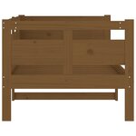 vidaXL Lit de jour marron miel bois de pin massif 80x200 cm