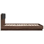 vidaXL Cadre de lit sans matelas chêne marron 120x200 cm