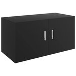 vidaXL Armoire murale Noir 80x39x40 cm Bois d'ingénierie