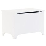 vidaXL Boîte de rangement avec couvercle RANA blanc bois massif de pin