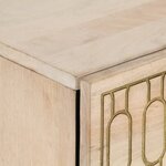 vidaXL Table de chevet 50x33x60 cm bois de manguier massif