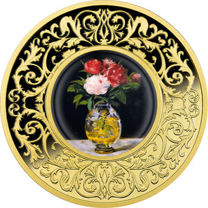 Monnaie BOUQUET OF FLOWERS Eduard Manet Flowers in Painting Argent 500 Francs Cameroon 2025 (PRÉCOMMANDE)