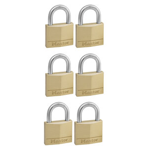 Lot de 6 Cadenas à Clé en Laiton Doré 6 x 4 x 1 3 cm