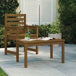 vidaXL Table de jardin marron miel 82 5x50 5x45 cm bois massif de pin