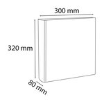 Classeur À Levier Polypropylène Soudé Krea Cover Dos 80mm - A4 Maxi - Blanc - X 10 - Exacompta
