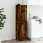 vidaXL Armoire d'apothicaire chêne fumé 30x41x144 5 cm bois ingénierie