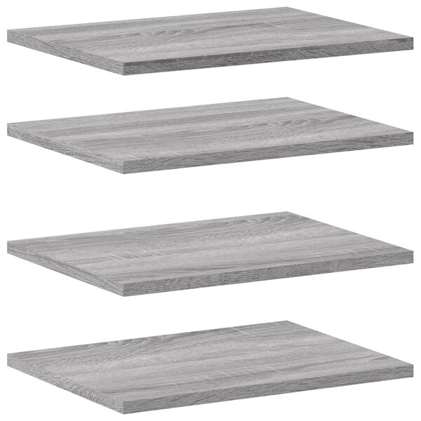 vidaXL Étagères murales 4 Pièces sonoma gris 40x30x1 5 cm bois ingénierie