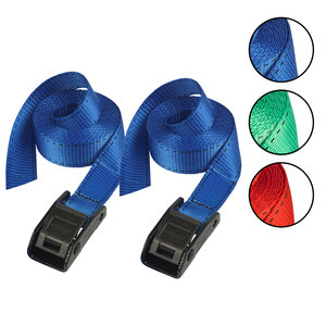 Sangle d'arrimage avec boucle à griffes Couleur Aléatoire 5m x 25mm Sangle Pack de 2