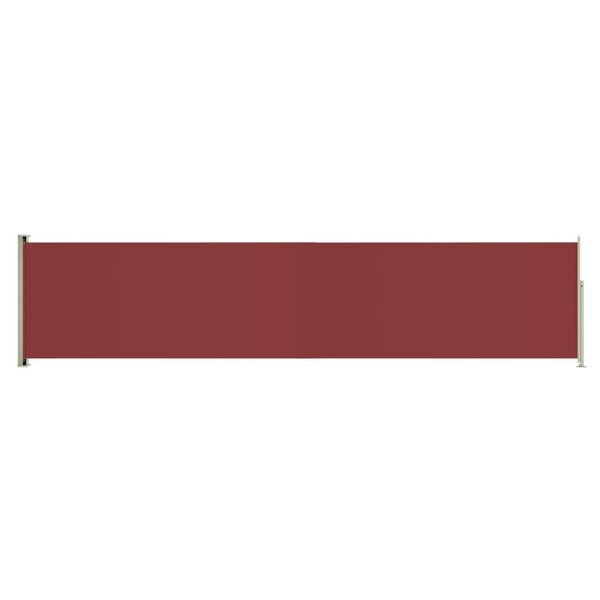 vidaXL Auvent latéral rétractable de patio 140x600 cm Rouge