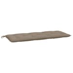 vidaXL Coussins de banc jardin lot de 2 taupe 120x50x7 cm tissu Oxford
