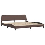 vidaXL Cadre de lit sans matelas marron 200x200 cm similicuir