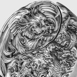 Pièce de monnaie en Argent - Cuivre 5000 Francs g 31.1 (1 oz) Ag - 69.97 (2.25 oz) Cu Millésime 2023 YIN YANG DRAGON AND PHOENIX