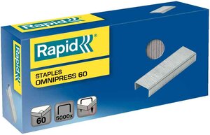Boite de 5000 Agrafes Omnipress 60 RAPID