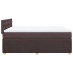 vidaXL Sommier à lattes de lit avec matelas Marron foncé 160x200 cm