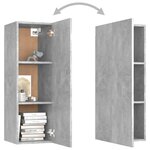 vidaXL Ensemble de meubles TV 5 Pièces Gris béton Bois d'ingénierie
