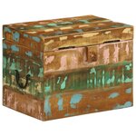 vidaXL Boîtes de rangement Bois massif de récupération