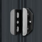 vidaXL Abri de stockage pour jardin Anthracite Acier 204x132x186 cm