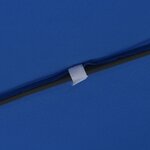 parasol de jardin carré vidaXL 295x245 cm bleu azur