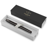 Stylo plume Parker IM Monochrome  Gris acier  plume moyenne  encre bleue  Coffret cadeau