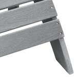 Ensemble de Salon de Jardin 3 Pièces vidaXL Gris Clair HDPE