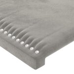 vidaXL Têtes de lit 4 Pièces Gris clair 72x5x78/88 cm Velours