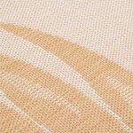 vidaXL Tapis à tissage plat d'extérieur 80x250 cm Motif de feuille