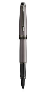 Waterman expert stylo plume argent métallisé plume fine encre bleue coffret cadeau