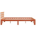 vidaXL Cadre de lit sans matelas cire marron 140x190cm bois pin massif