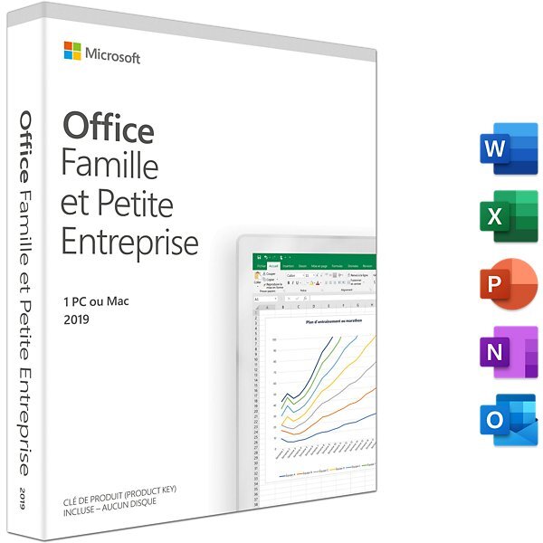 Microsoft office famille et petite entreprise 2019 (france)