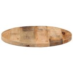 vidaXL Dessus de table Ø 40x2 5 cm rond bois massif de manguier brut