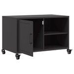 vidaXL Meuble TV noir 68x39x43 5 cm acier laminé à froid