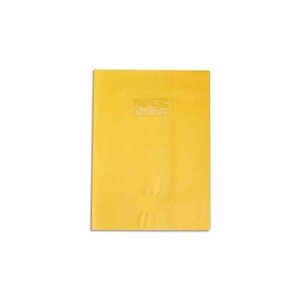 Protège-cahier Grain Cuir 20/100ème 17x22 jaune soleil CALLIGRAPHE