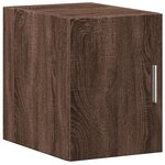 vidaXL Armoire de rangement mince chêne marron 30x42 5x225 cm
