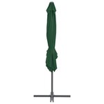 vidaXL Parasol en porte-à-faux avec mât en acier 250 x 250 cm Vert