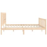 vidaXL Cadre de lit Bois massif 200x200 cm