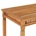 vidaXL Table à manger de jardin 110x65x80 cm bois de teck solide