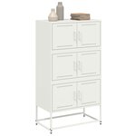 vidaXL Buffet rose 68 5x38 5x123 5 cm acier