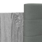 vidaXL Cadre de lit avec tête de lit sonoma gris 150x200 cm