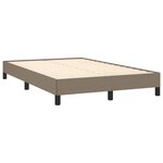 vidaXL Cadre de lit taupe 120x190 cm tissu