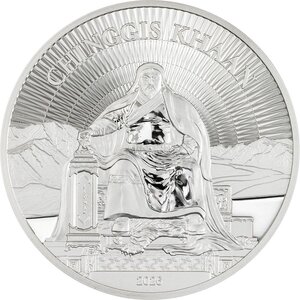 Monnaie CHINGGIS KHAAN 1 Oz Argent 500 Togrog Mongolia 2026