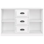 vidaXL Buffet blanc brillant 104 5x35 5x67 5 cm bois d'ingénierie