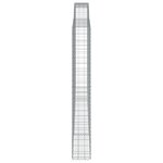 vidaXL Paniers à gabions arqués 9 Pièces 400x30x220/240 cm Fer galvanisé