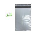 10 Enveloppes plastique opaques éco 60 microns n°2 - 230x330mm