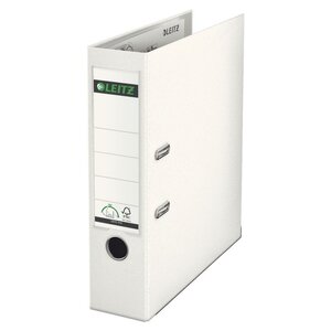 Classeur à levier A4 plastifié, Dos 80 mm Capacité 600 feuilles - Blanc